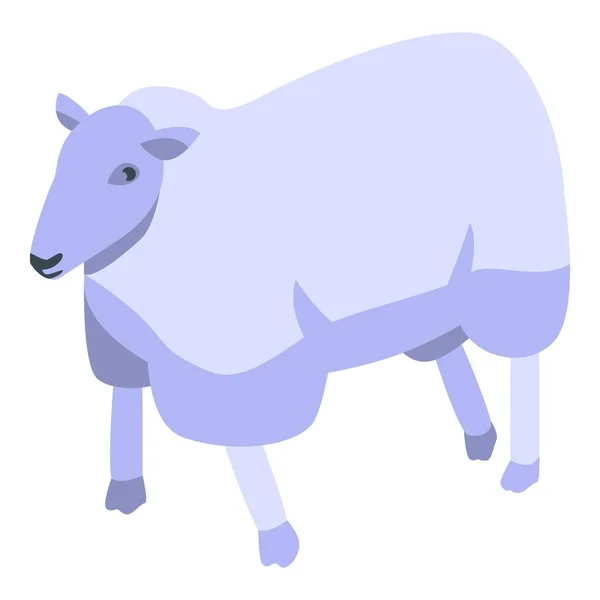 Söt fårikon, isometrisk stil — Stock vektor