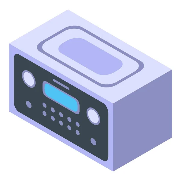 Ραδιοφωνικό εικονίδιο, ισομετρικό στυλ — Διανυσματικό Αρχείο