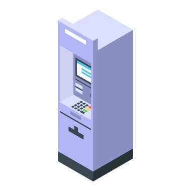 Gri Atm simgesi, izometrik biçim