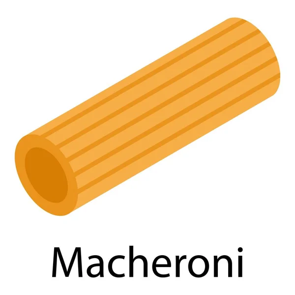 Macheroni icon, isometric style — 스톡 벡터