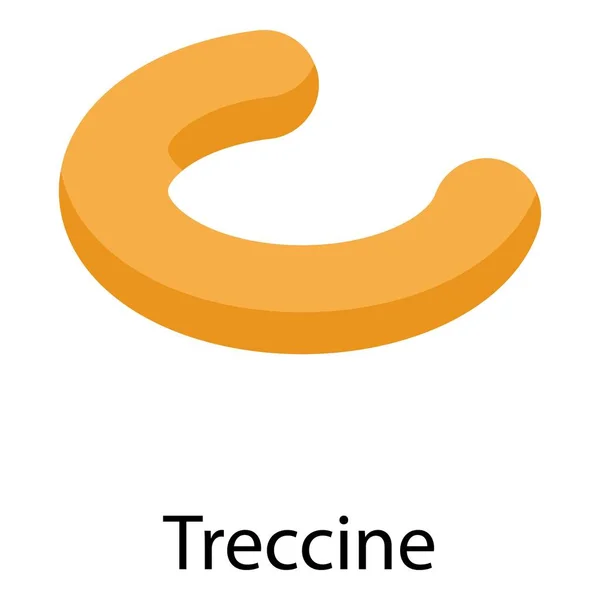 Icono de Treccine, estilo isométrico — Vector de stock