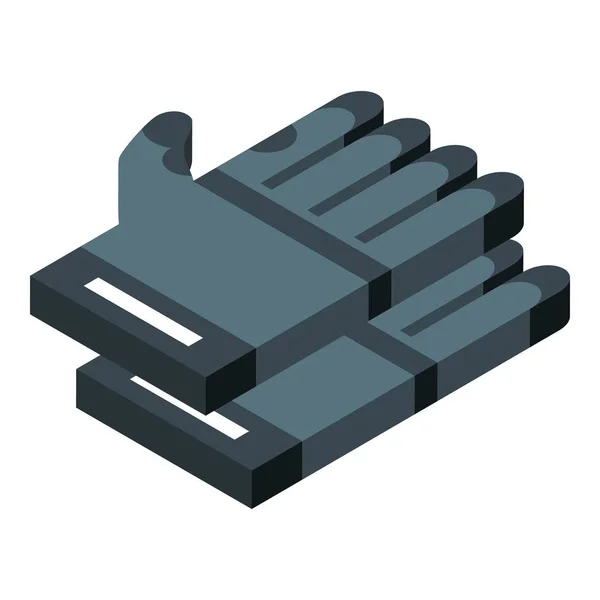 Guantes de senderismo icono, estilo isométrico — Vector de stock