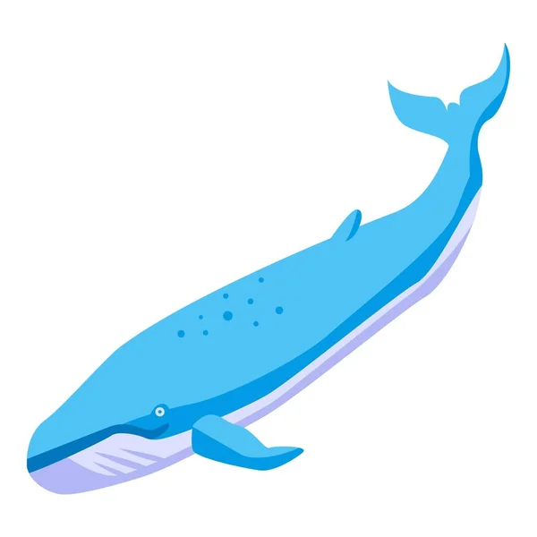 Ikona mořské velryby, izometrický styl — Stockový vektor