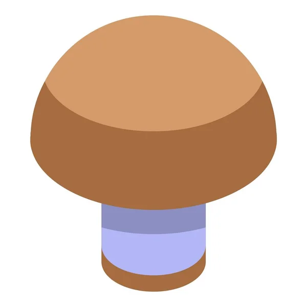 Icône champignon forestier, style isométrique — Image vectorielle