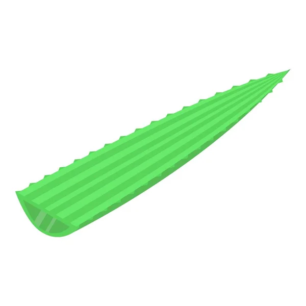 Aloe-Blatt-Ikone, isometrischer Stil — Stockvektor