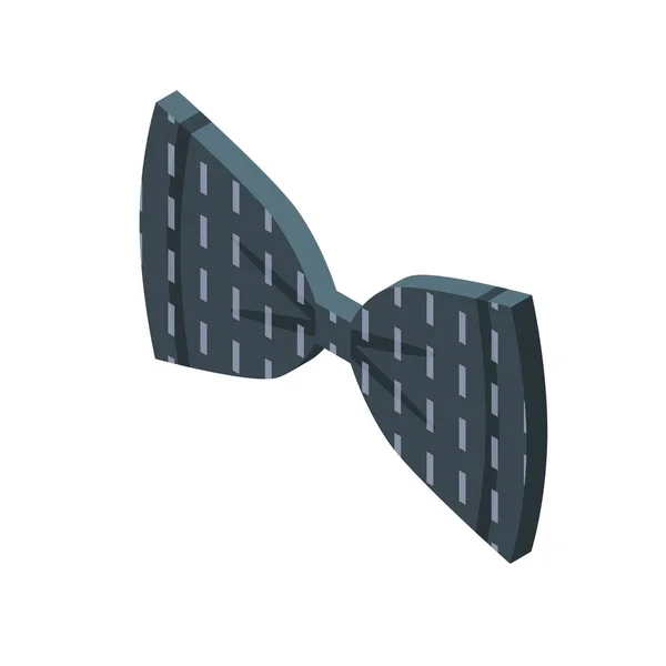 Elegante bowtie icoon, isometrische stijl — Stockvector