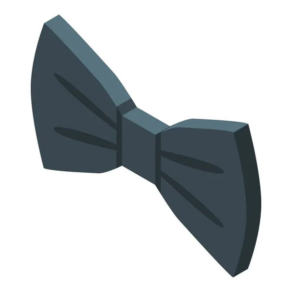 Suit bowtie icon, isometric style — Stock Vector