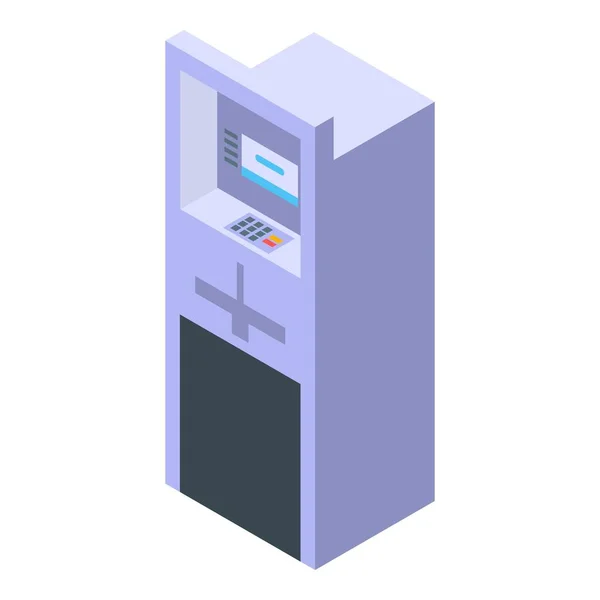 Ícone ATM padrão, estilo isométrico — Vetor de Stock