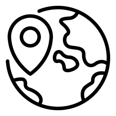 GPS genel pin simgesi, özet biçimi