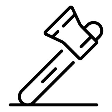 Balta simgesi, anahat stili