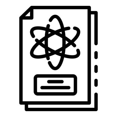 Fizik kağıt simgesi, özet biçimi