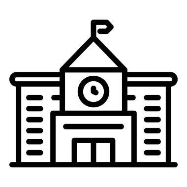 Şehir Üniversitesi binası simgesi, özet biçimi