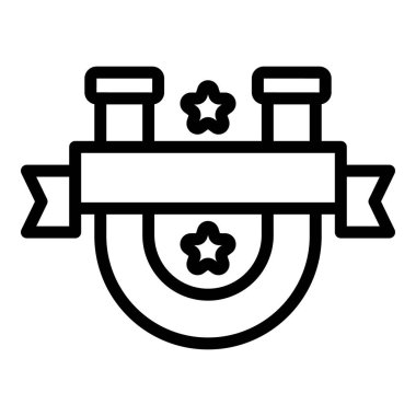 Kurdele mıknatısı simgesi, özet biçimi