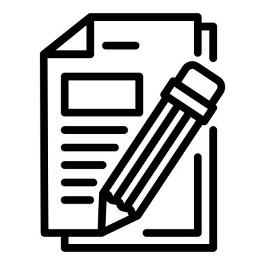 Kalem kağıdı simgesi, özet biçimi