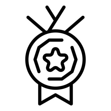 Üniversite madalya ikonu, özet tarzı