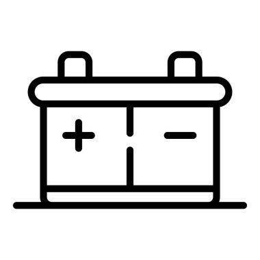 Araba aküsü simgesi, özet biçimi