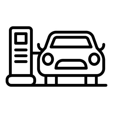 Otomobil elektrik ikonu, taslak biçimi