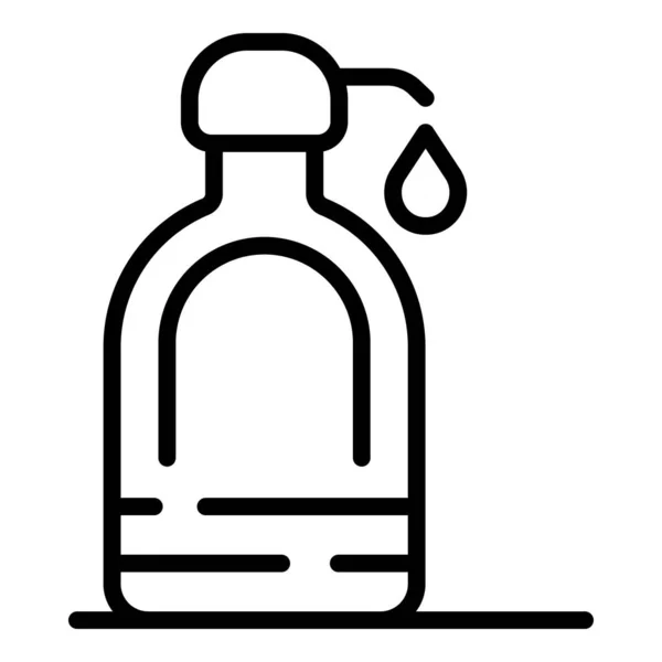 Soap dispenser bottle icon, outline style — Stock Vector