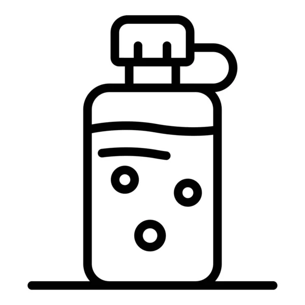 Water flask icon, outline style — Stock Vector