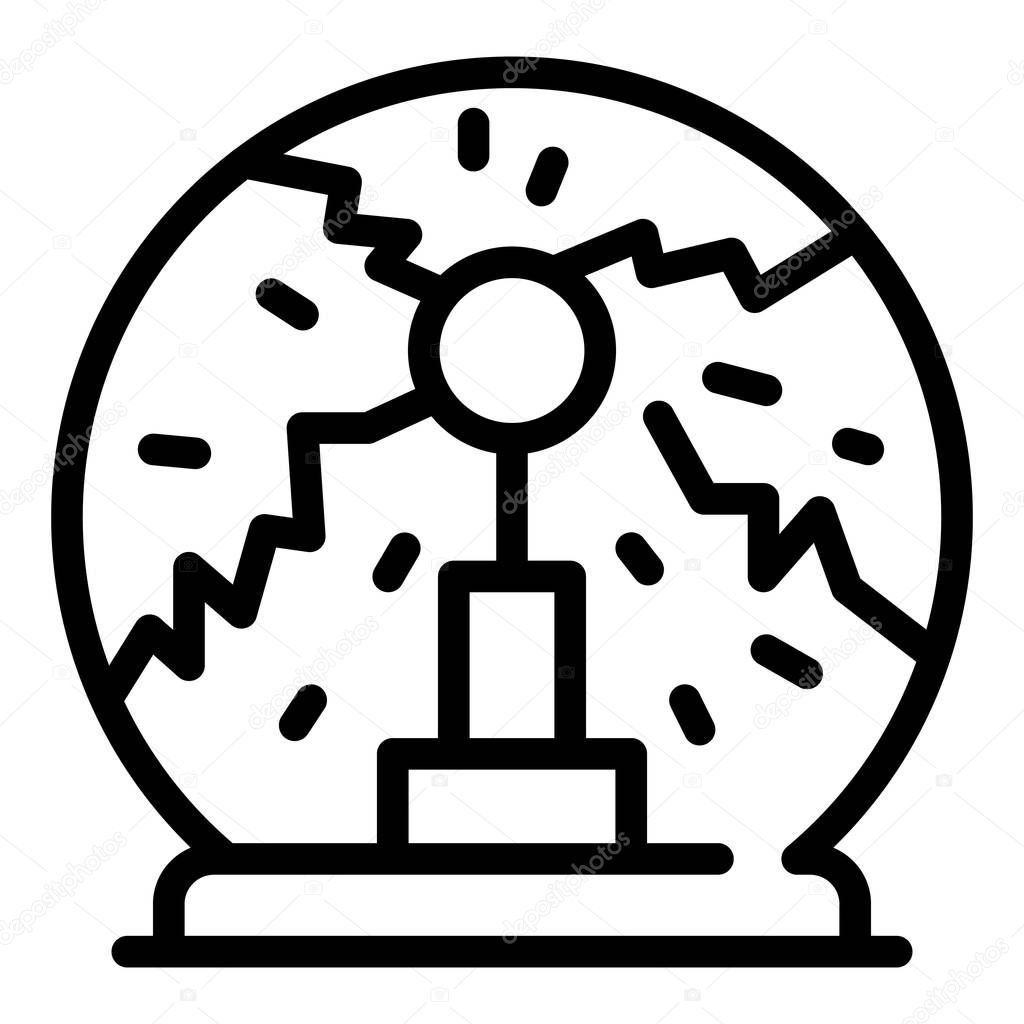 Electric ball icon, outline style