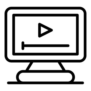 Video pişirme gösterisi simgesi, özet biçimi