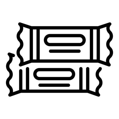 Şeker çubukları paket simgesi, özet biçimi