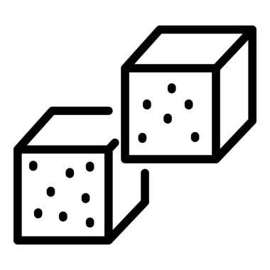 Şekerleme küp şekeri simgesi, özet biçimi