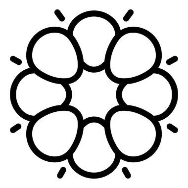 Üst görünüm Blackberry simgesi, özet biçimi