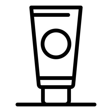 Kadın güneş kremi simgesi, özet biçimi