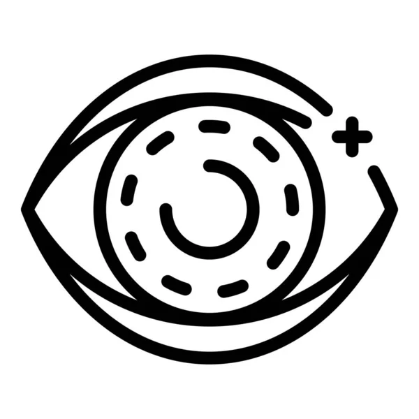 Eye medical care icon, outline style — 스톡 벡터