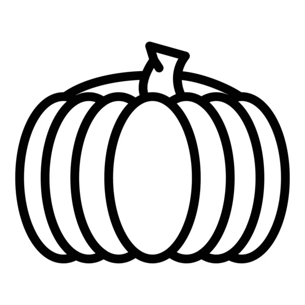 Icono de calabaza de comida, estilo de esquema — Archivo Imágenes Vectoriales