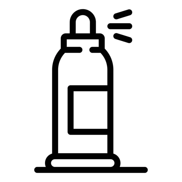 Icona spray protezione UV, stile contorno — Vettoriale Stock
