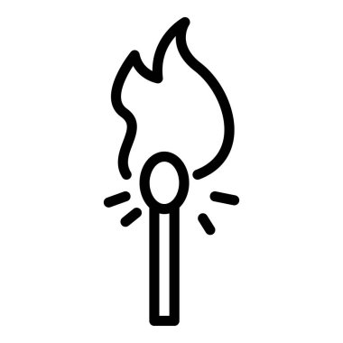 Yanan maç simgesi, anahat stili