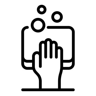 Yıkama süngeri simgesi, taslak biçimi