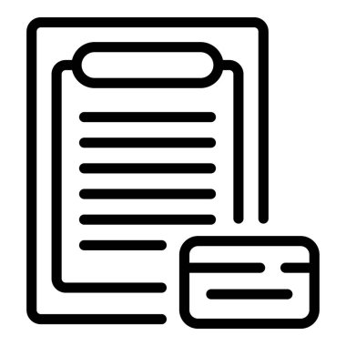 Banka kredi belgesi simgesi, özet biçimi