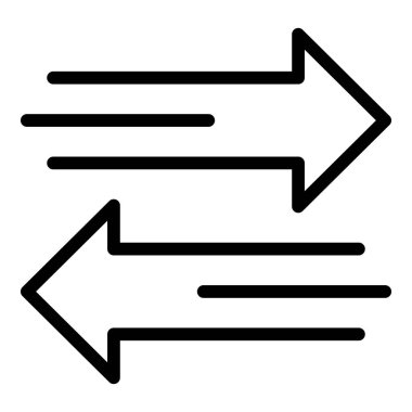 Para dönüştürmek simgesi, anahat stili