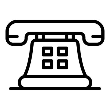 Retro telefon simgesi, özet biçimi