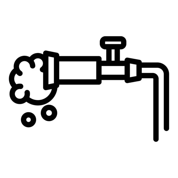 Vatten släcka ikon, kontur stil — Stock vektor