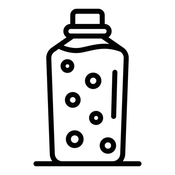 Gel soap bottle icon, outline style — 스톡 벡터