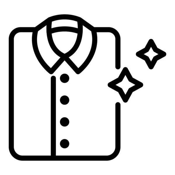 Ícone de camiseta limpa, estilo esboço — Vetor de Stock