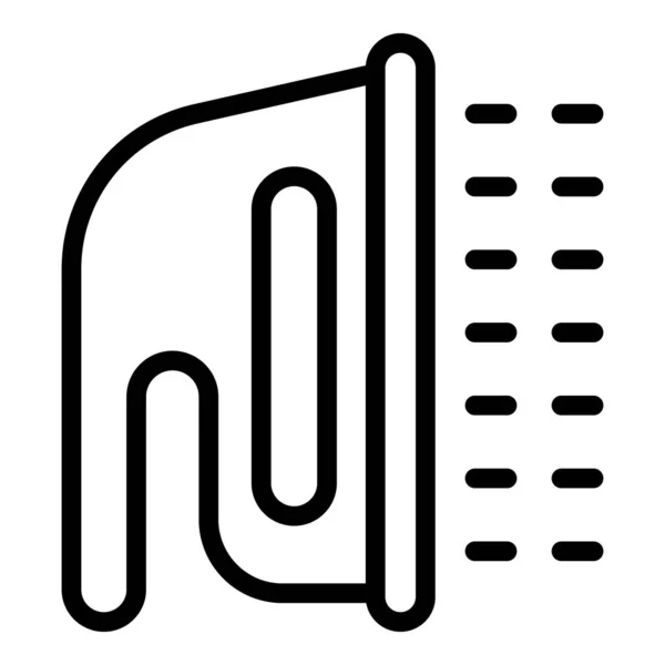 Strona główna ikona żelaza, styl konturu — Wektor stockowy