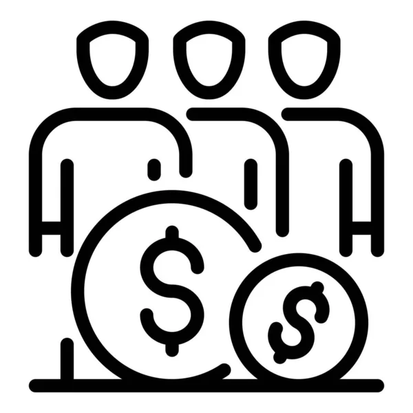 Grupo de ícone de homem de negócios, estilo esboço —  Vetores de Stock