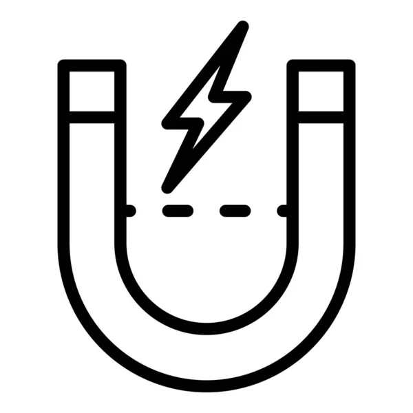 Magnet energy icon, umriss stil — Stockvektor