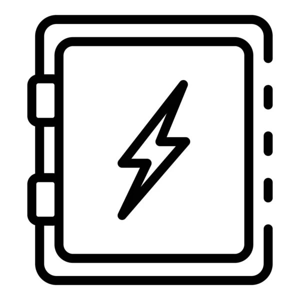 Ikona elektrického domácího boxu, obrys — Stockový vektor