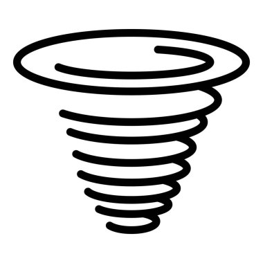 Rüzgar tornado simgesi, özet biçimi