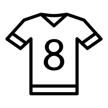 Futbol tişörtü simgesi, taslak biçimi