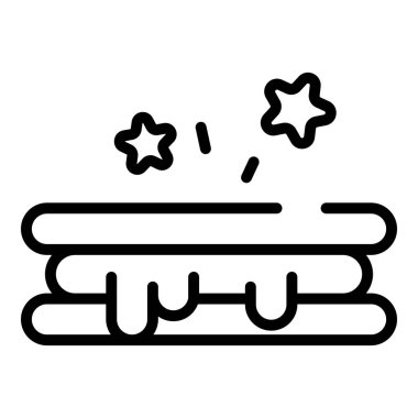 Krem kurabiye simgesi, anahat stili