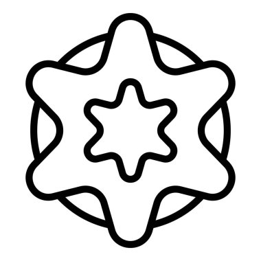 Bisküvi simgesi, anahat stili