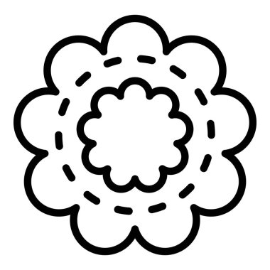 Pişirme kurabiye simgesi, taslak biçimi