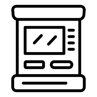 Banka ATM makine simgesi, özet biçimi